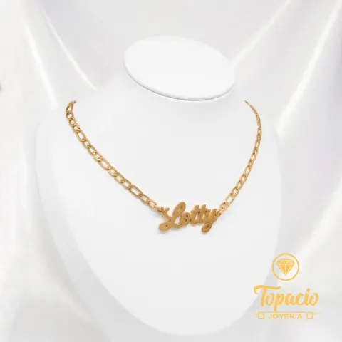 Collar con Dije Nombre 18K