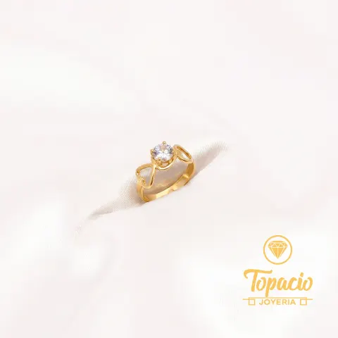 Anillo Corazón 18K