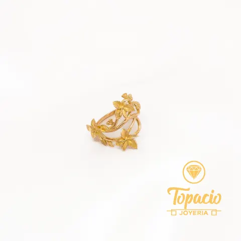 Anillo Floral 18K