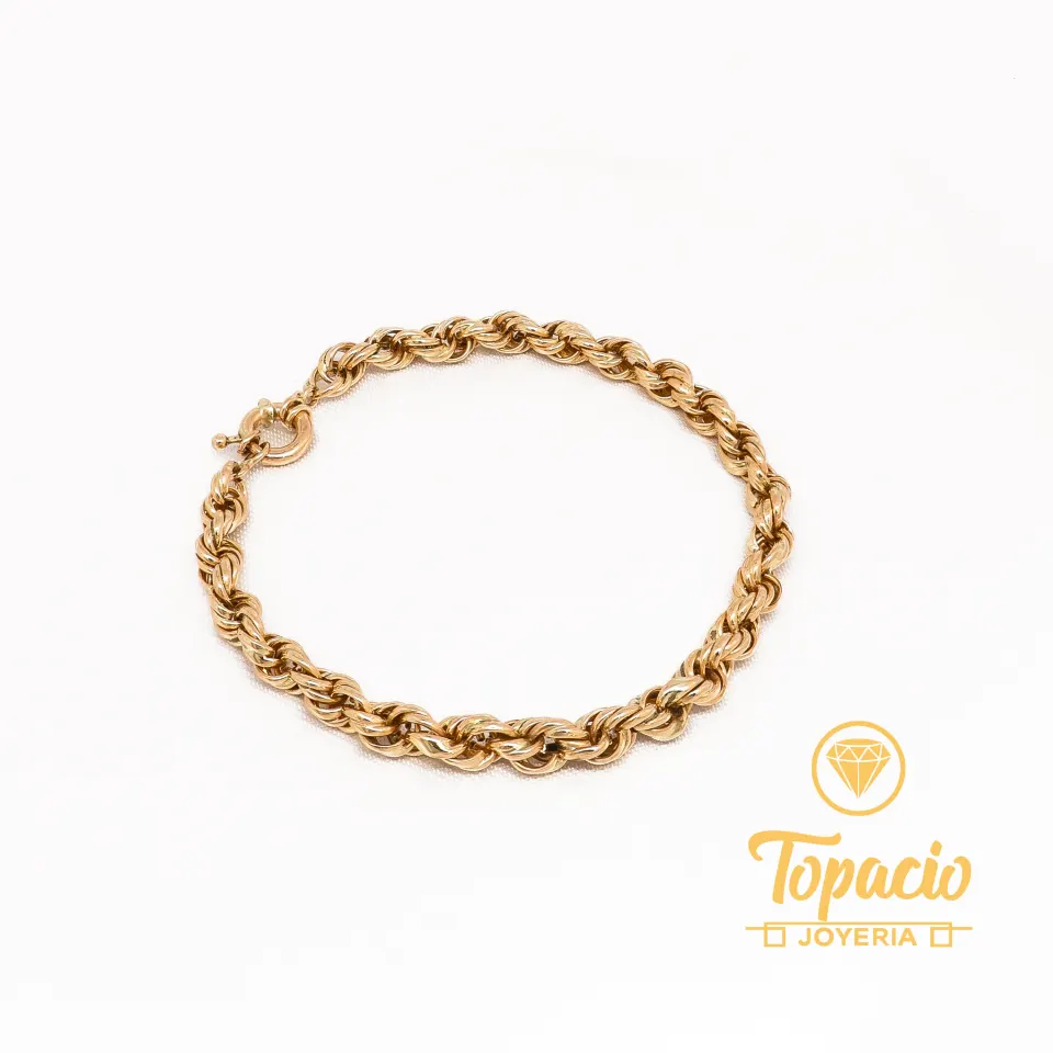 Pulsera Cordón Torcido 18K