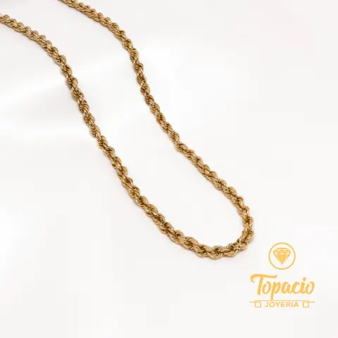 Cadena Cordón Torcido 18K