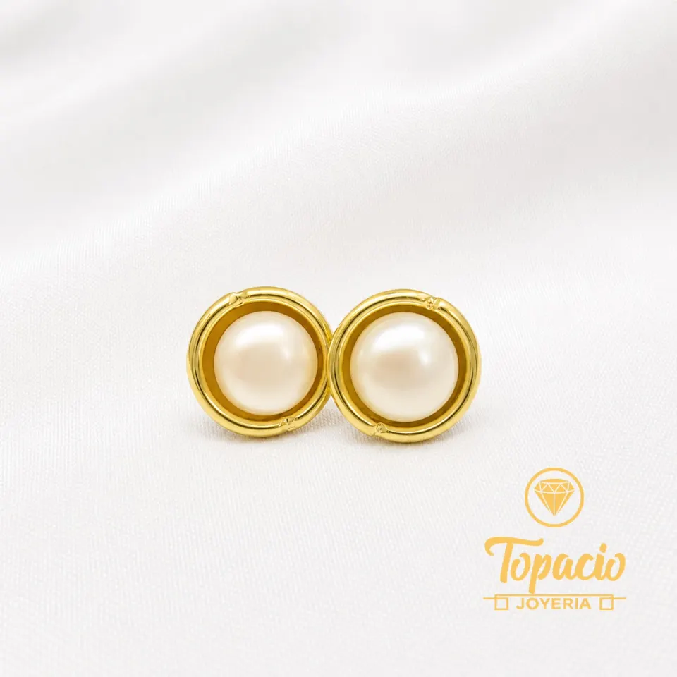Aretes Perla 18K