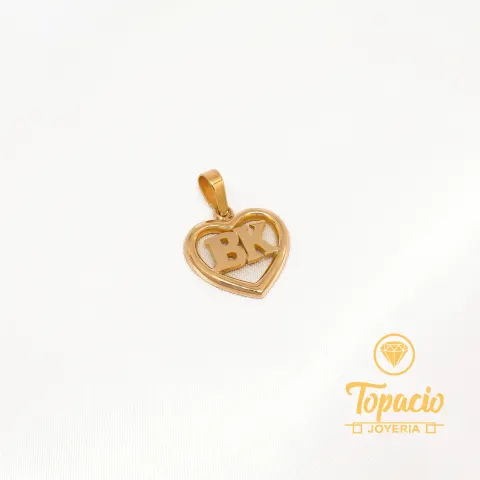 Dije Corazón con Iniciales 18K