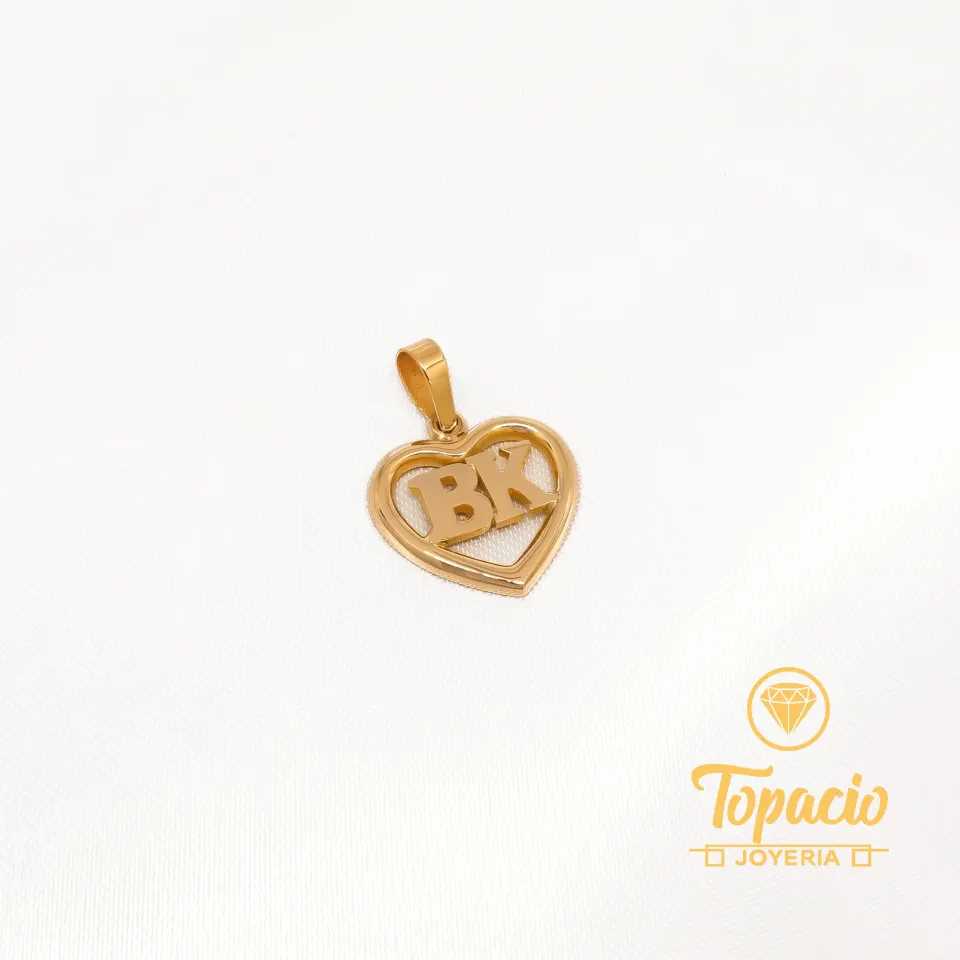 Dije Corazón con Iniciales 18K