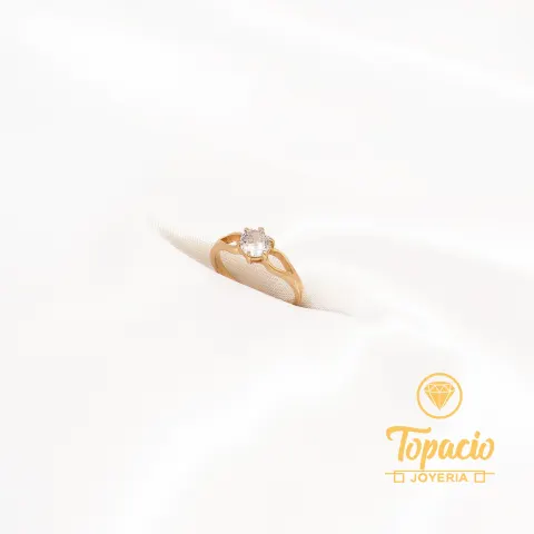 Anillo Solitario 18K