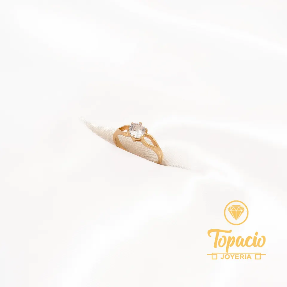 Anillo Solitario 18K
