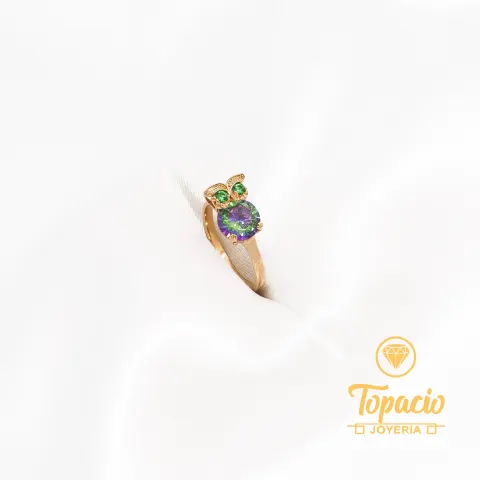Anillo Búho 18K
