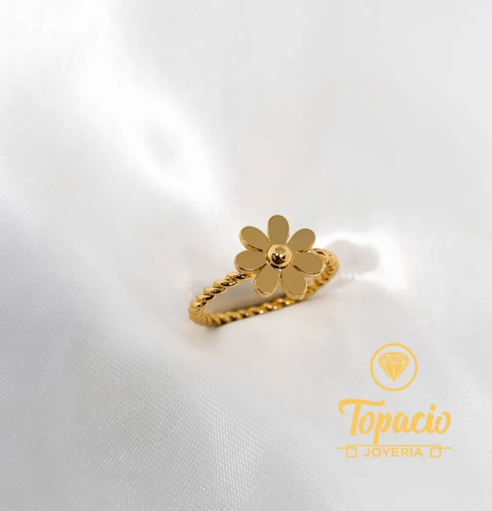 Anillo Flor 18K