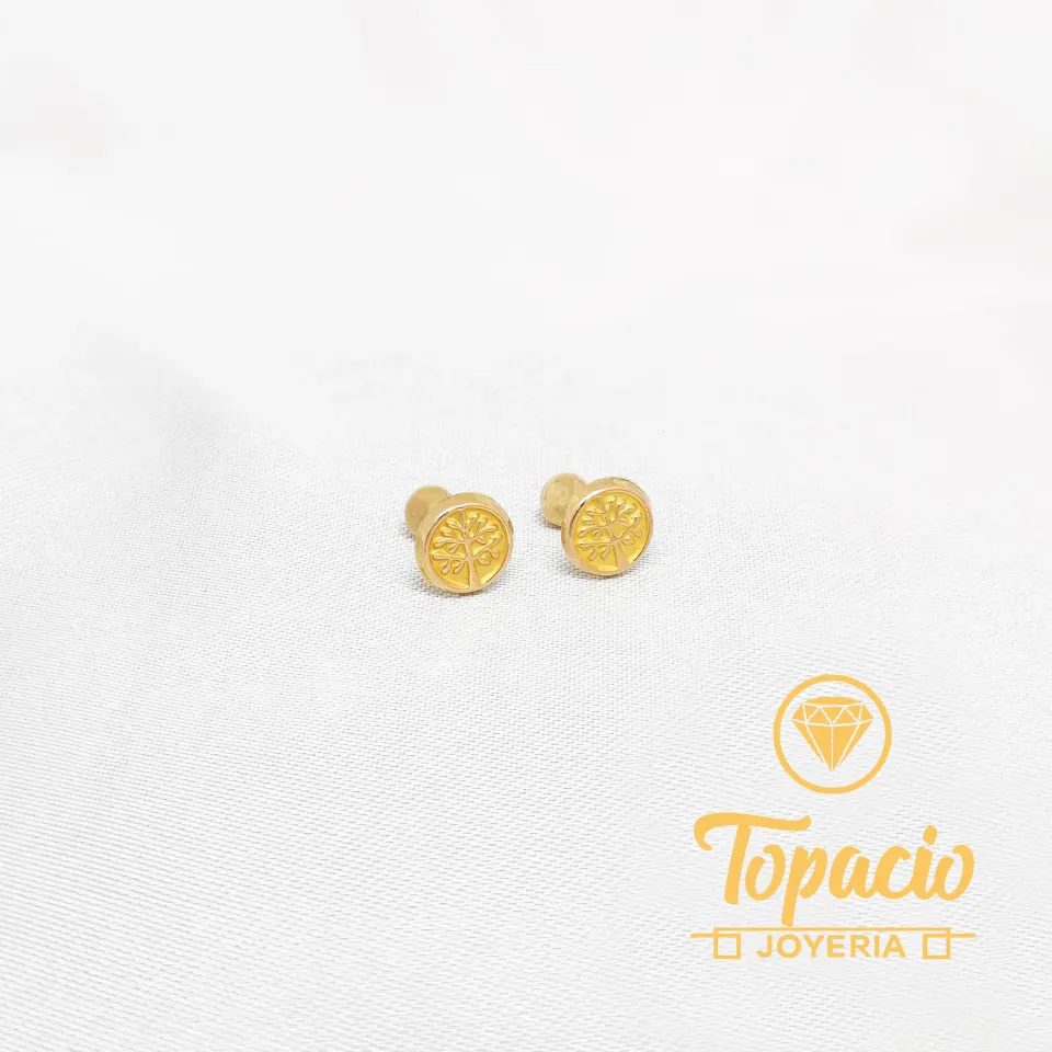 Aretes Árbol de la Vida 18K
