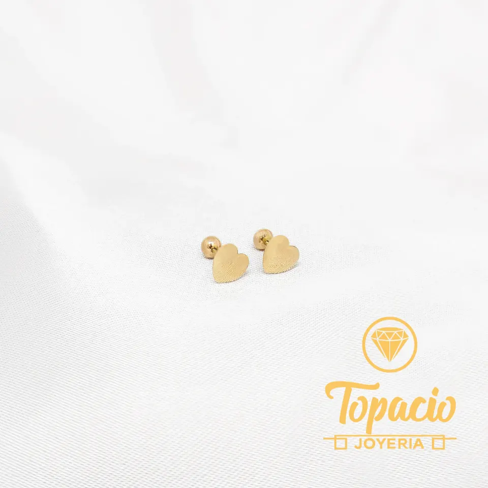 Aretes Corazón 18K