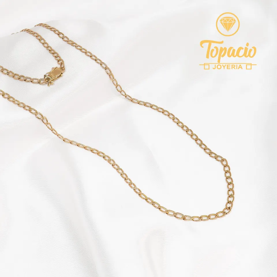 Cadena Hexagonal 18K