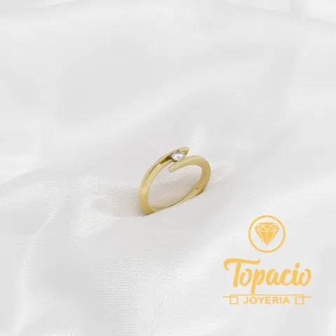 Anillo Solitario 18K