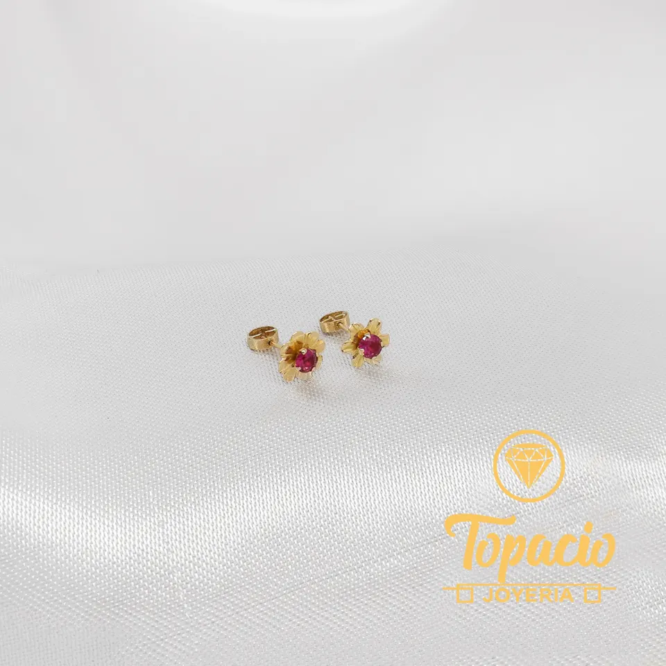 Abridor Flor Roja 18K
