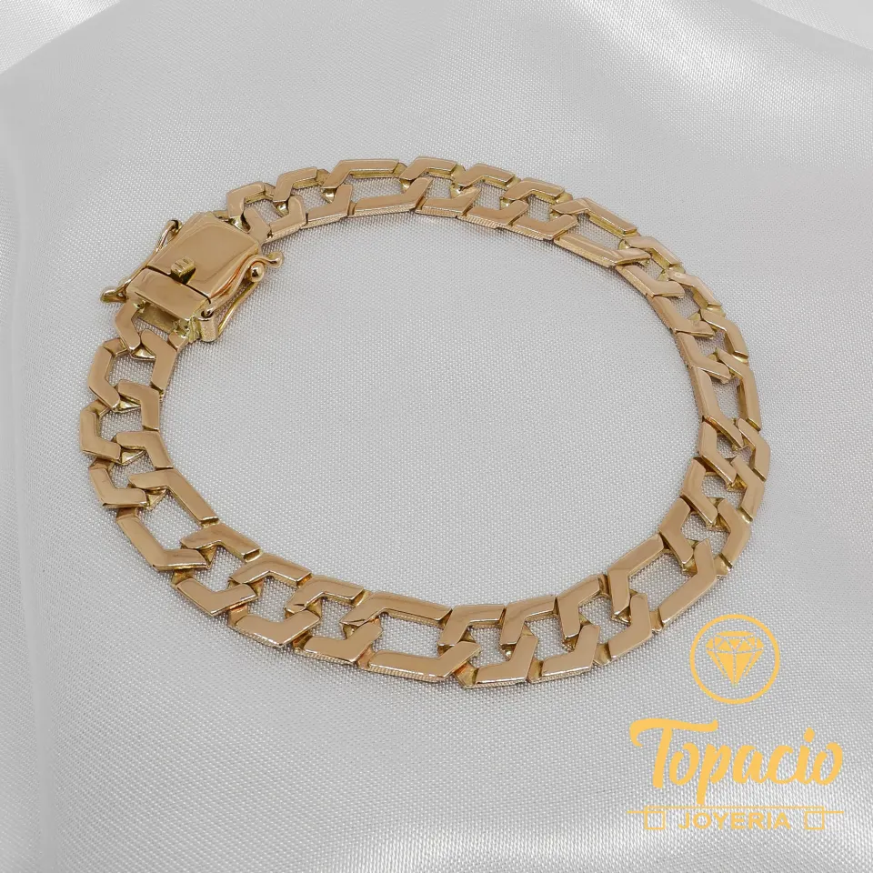 Pulsera Hexagonal 3x1 18K