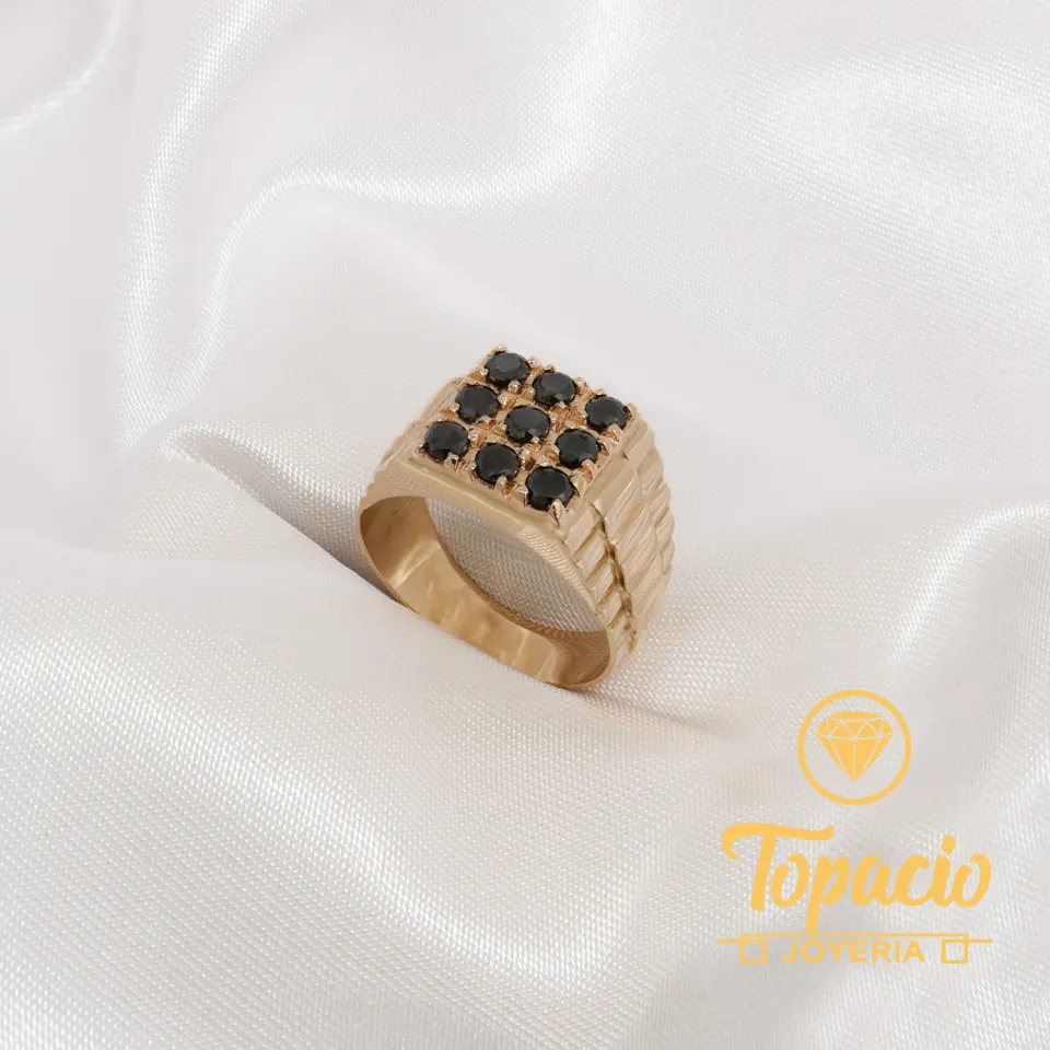 Anillo Rolex con Piedras 18K