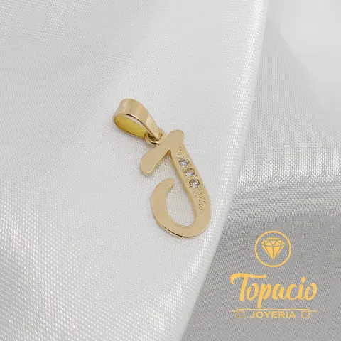 Dije Inicial “J” 18K