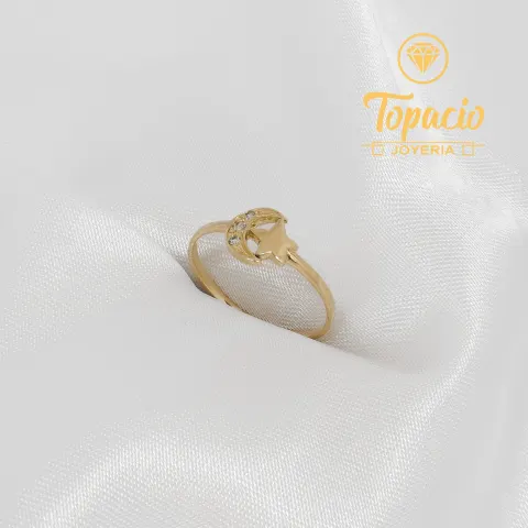 Anillo Luna y Estrella 18K