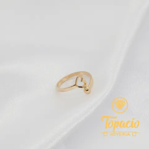 Anillo Corazón Abierto 18K