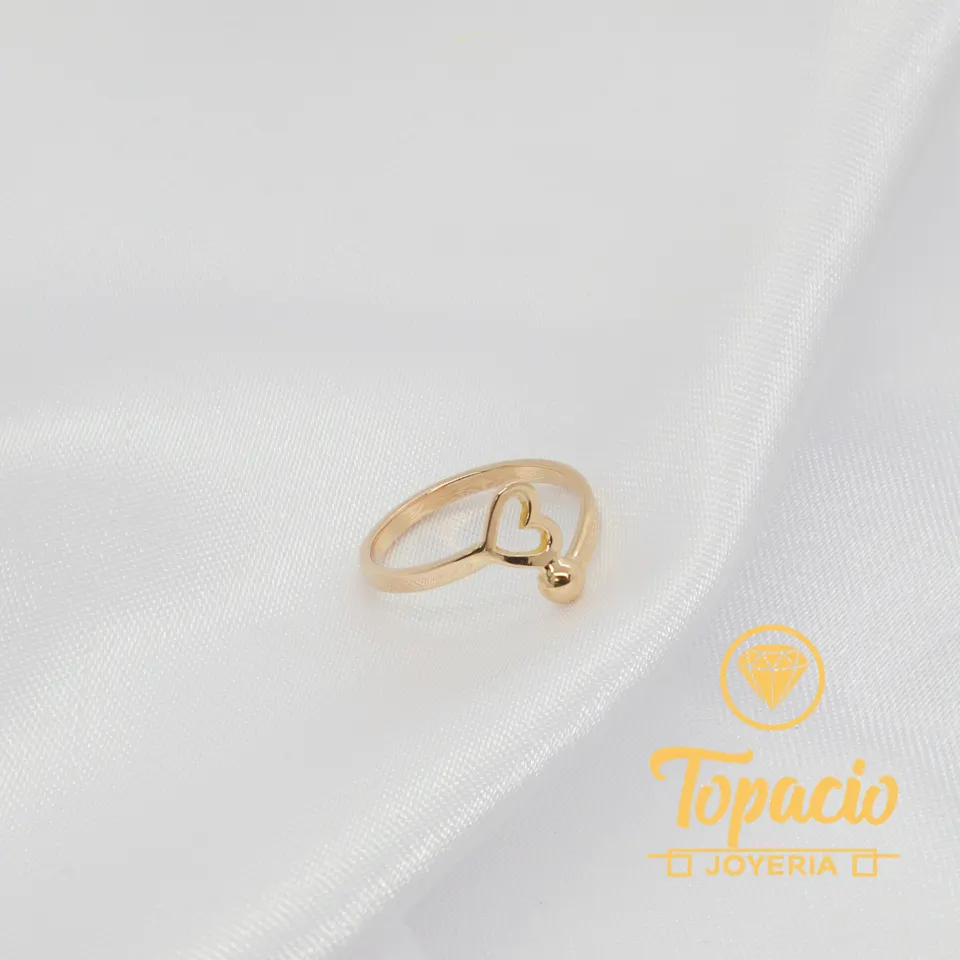 Anillo Corazón Abierto 18K