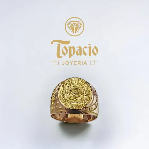 Anillo PNP Emblema 18K