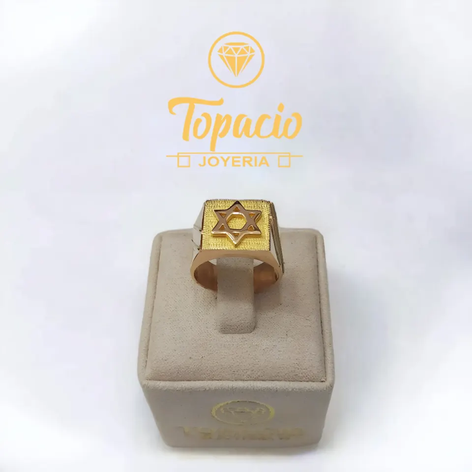 Anillo Estrella David 18K