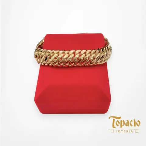 Pulsera Cubana Trenzada 18K