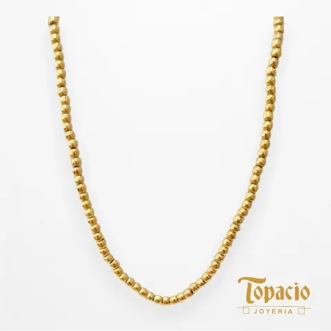 Cadena Bolas 18K