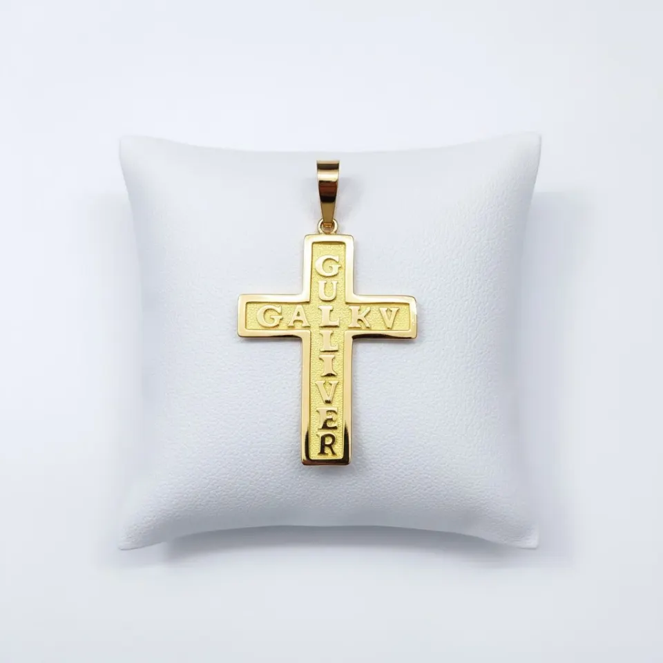 Dije Cruz Personalizada 18K