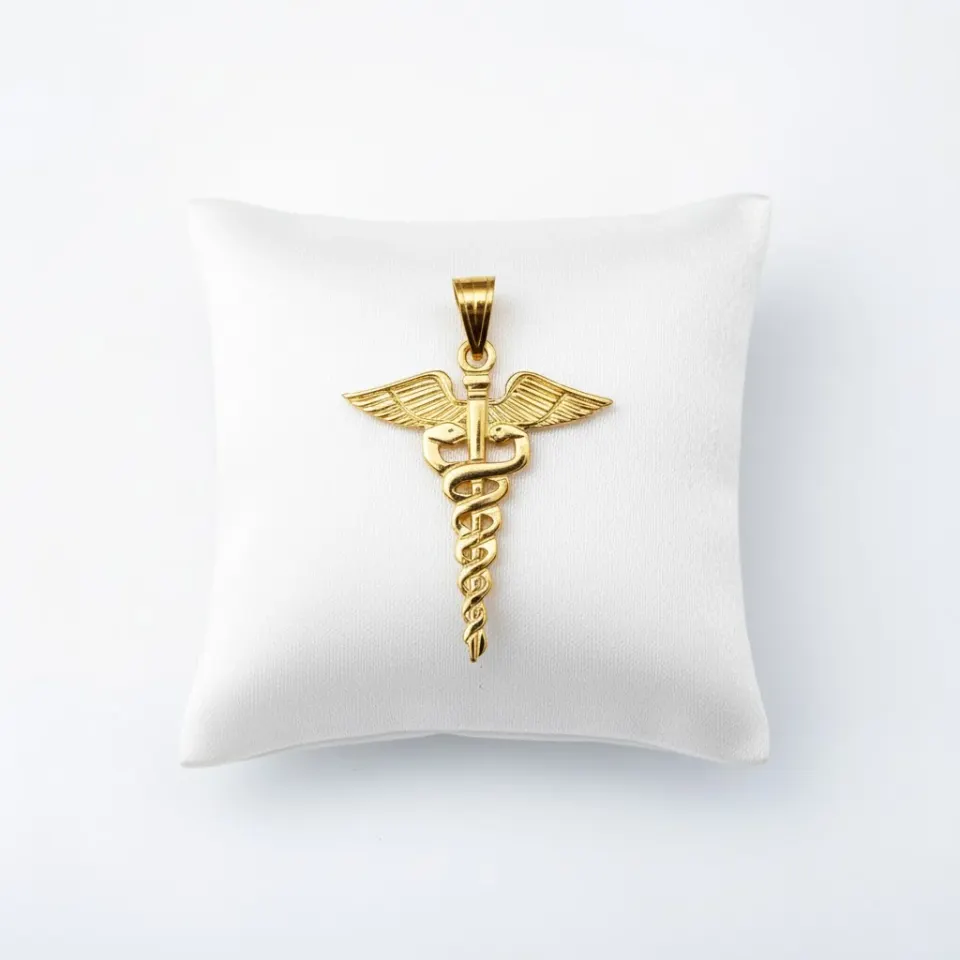 Dije Médico Caduceo 18K