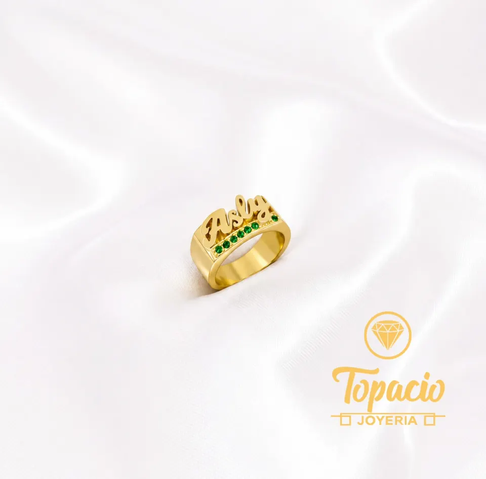 Anillo Nombre 18K