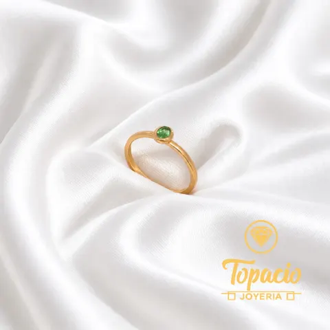 Anillo Esmeralda 18K