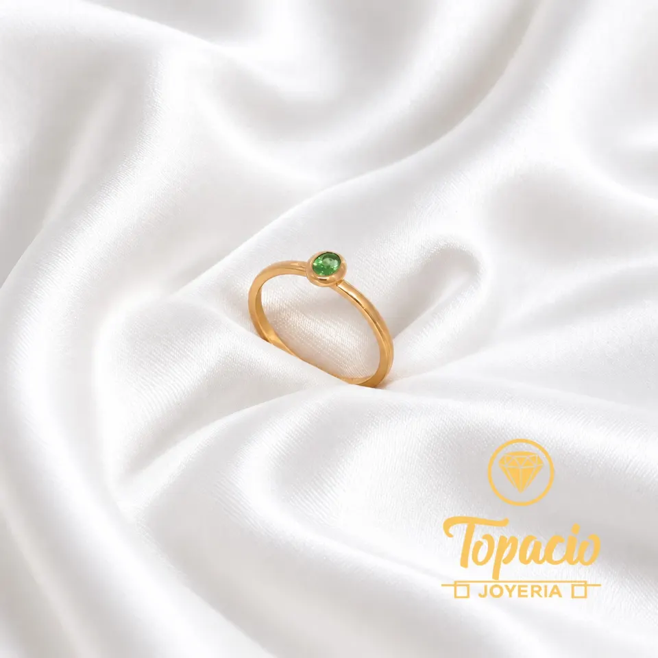 Anillo Esmeralda 18K