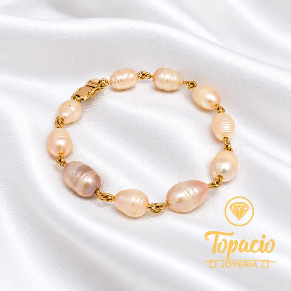 Pulsera Perla 18K