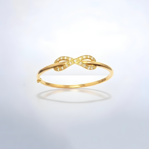 Puñera Infinito con Piedras 18K