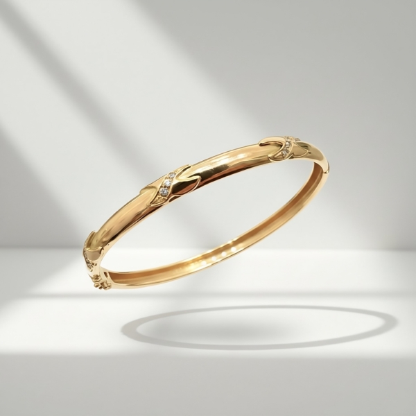 Puñera Media Caña Oval 18K