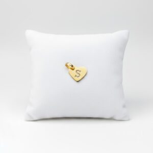 Dije Corazón con Inicial en Oro 18k