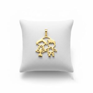 Dije Hermanitos en Oro 18k