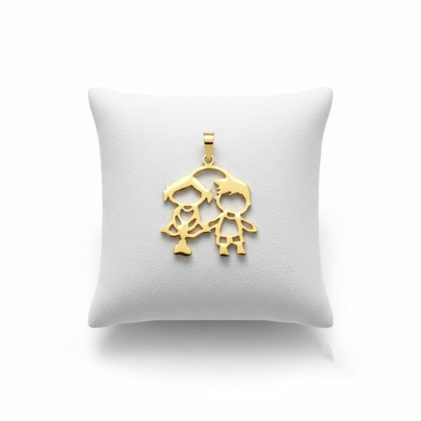 Dije Hermanitos en Oro 18k