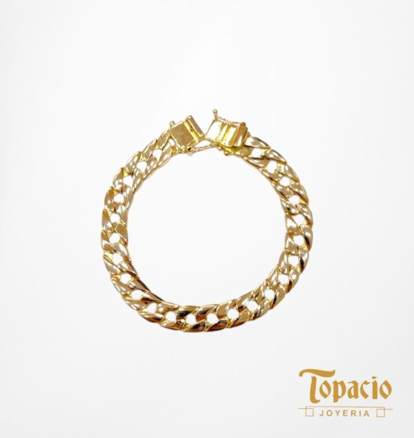 Pulsera Hexagonal Cubana – Oro 18k