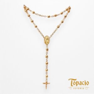 Rosario de Oro 18k – Fe y Elegancia