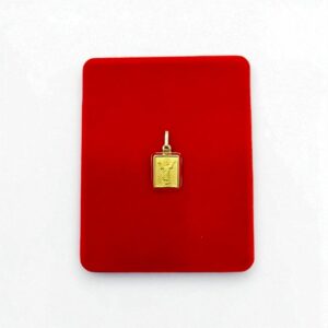 Dije Cristo Rectangular en Oro 18k