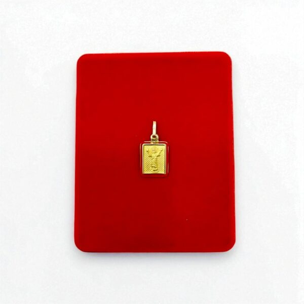 Dije Cristo Rectangular en Oro 18k