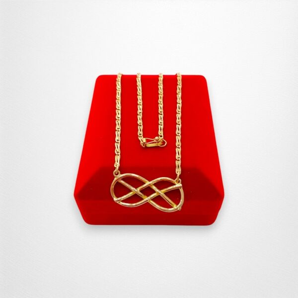 Cadena Infinito Dorado en Oro 18k