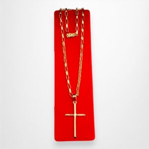 Cadena Cruz Suprema en Oro 18k
