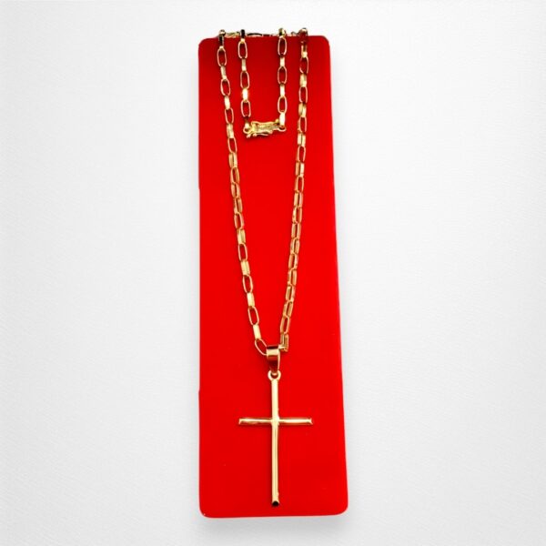 Cadena Cruz Suprema en Oro 18k