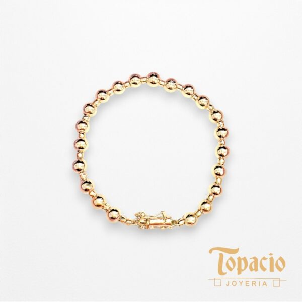 Pulsera Esferas oro 18K