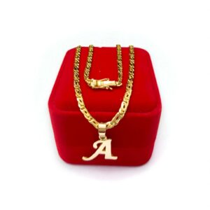 Set Inicial Dorada en Oro 18k – Letra A