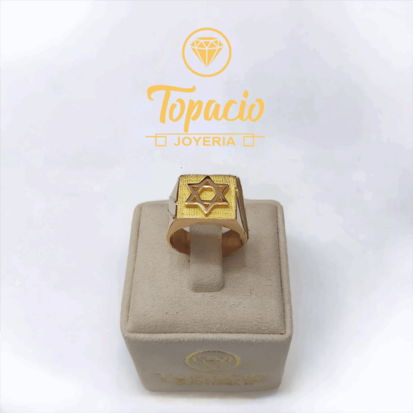 Anillo Estrella David 18K