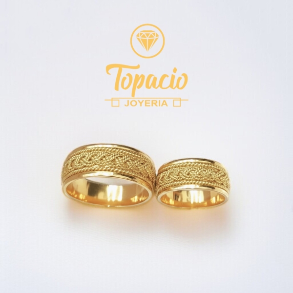 Aros Trenzados 18K