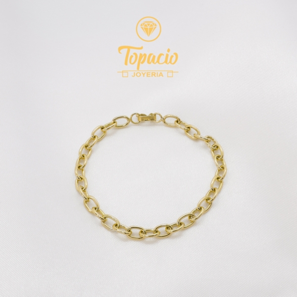 Pulsera Eslabón Oval 18K